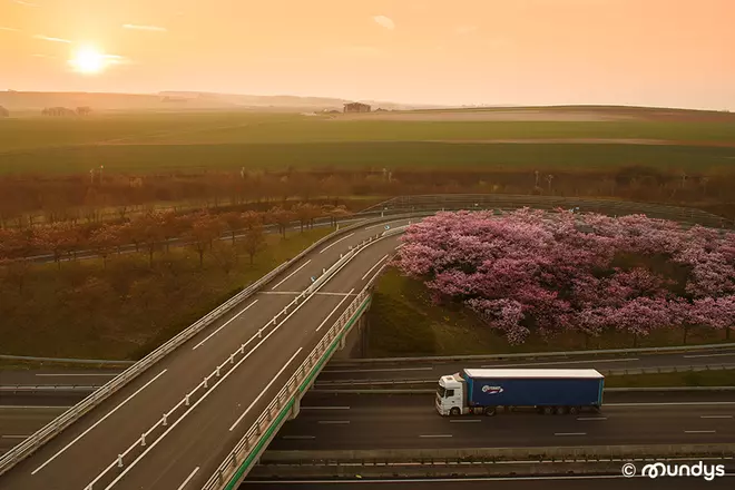 A motorway in France managed by SANEF, an Abertis