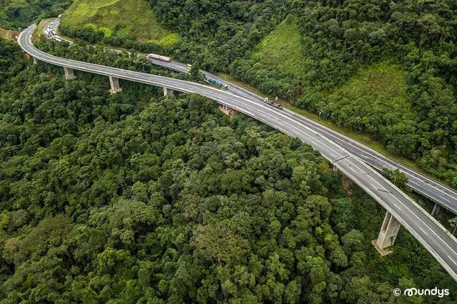 Motorway managed by Arteris, a subsidiary of Abertis in Brasil